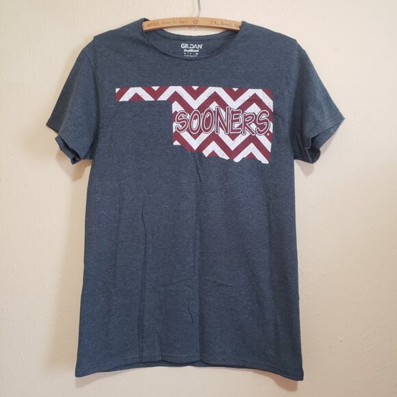 OU Chevron Print T-Shirt Size S - Picture 3 of 7